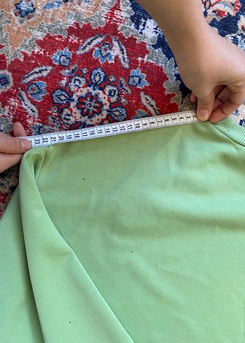 LC Waikiki Yeşil Pamuklu Salaş Kadın Sweatshirt