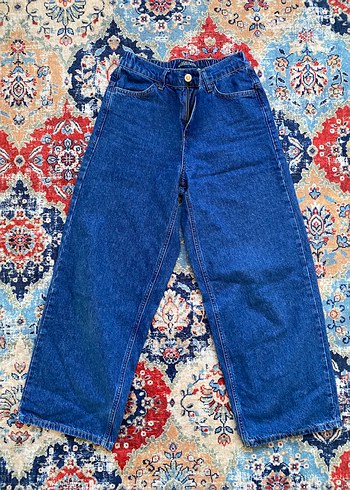 Geniş Kesim Midi Kadın Kot Pantolon LCW modest