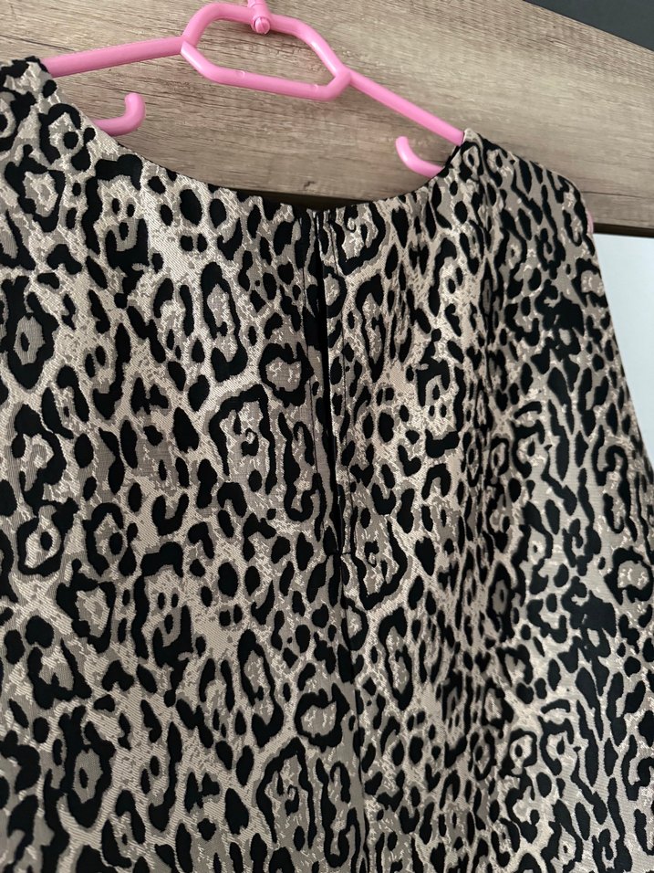 HM Kadın Leopar Desenli Kolsuz Elbise - Görsel 5