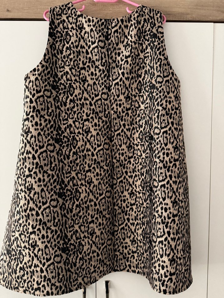 HM Kadın Leopar Desenli Kolsuz Elbise - Görsel 3