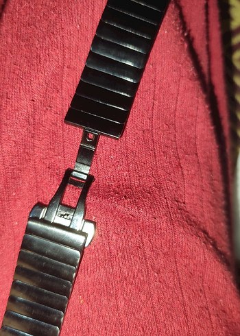 siyah Metal Erkek akıllı Saat Kayışı stainles steel marka - Görsel 7