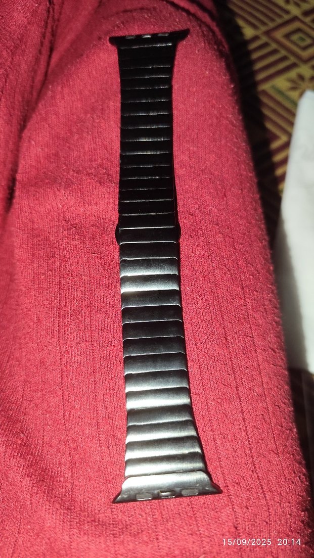 siyah Metal Erkek akıllı Saat Kayışı stainles steel marka - Görsel 5