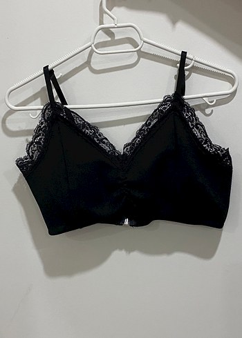 s Beden Uzun Kollu Siyah Puantiyeli Transparan Crop Top