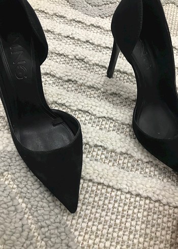Mango Siyah Süet Stiletto