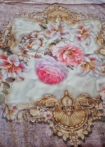 Beden pembe Renk Pembe Vintage Fırfırlı Bohem Kadın Fuları