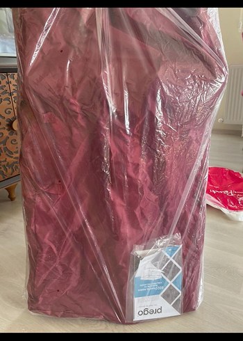 Koyu Kırmızı Bebek Beşiği ve Sepeti - Görsel 5