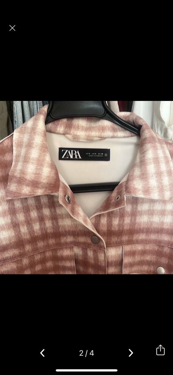 Pembe Düğmeli Oversize Kadın Gömlek - Görsel 2