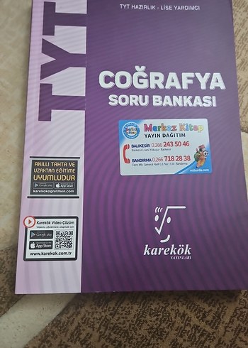 TYT Coğrafya Soru Bankası - Karekök Yayınları