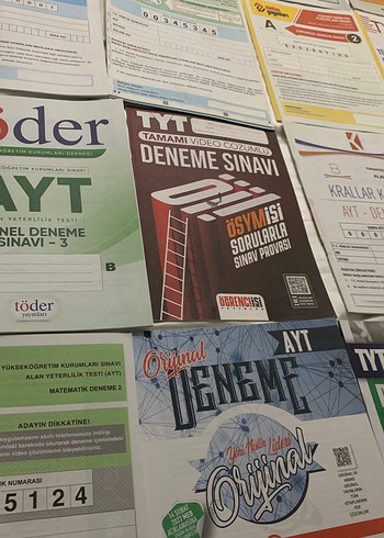 TYT ve AYT Deneme Sınavı seti