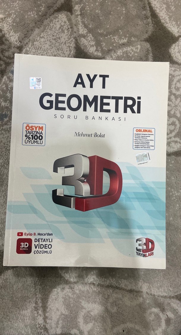 AYT Geometri Soru Bankası 3D - Acil geometri - Görsel 2