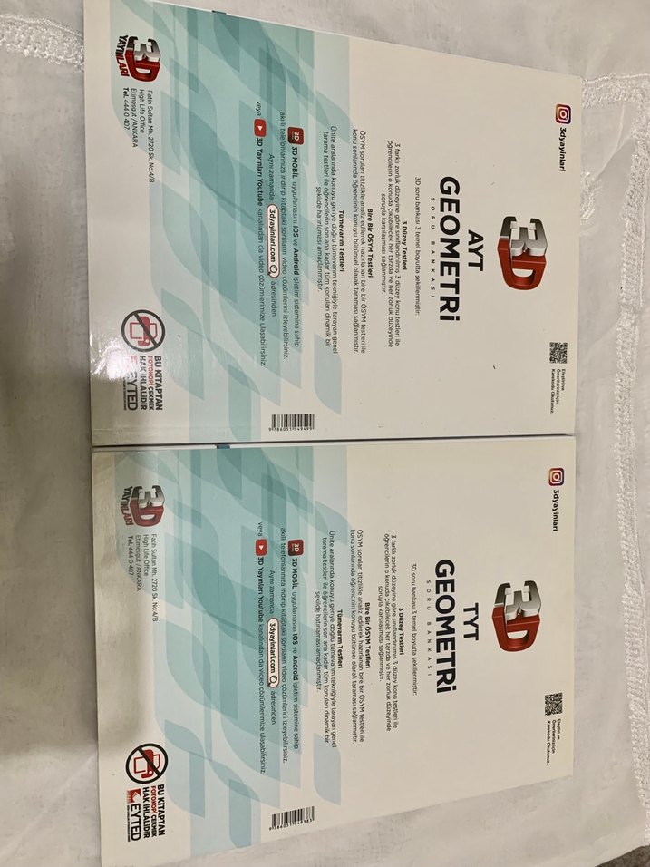 TYT ve AYT Geometri soru bankası 3D yayınları - Görsel 3