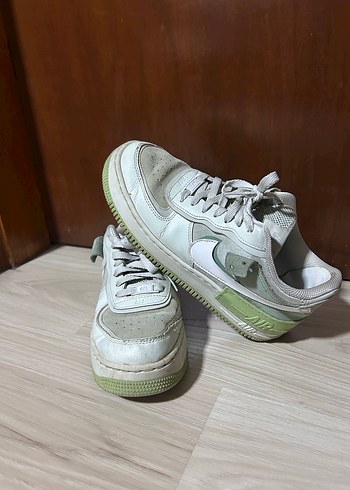 Nike Nike Kadın Air Force 1 Shadow Yeşil Ayakkabı