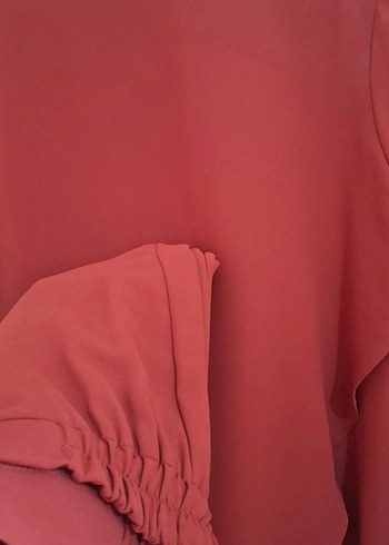 44 Beden turuncu Uzun Kollu Salaş pantolon tunik takım