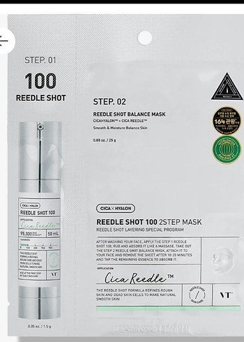 VT Reedle Shot 100 2 Adımlı Maske