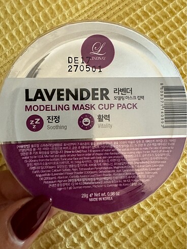 Lavender Modeling Mask