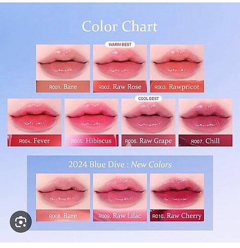  Beden çeşitli Renk Hince Raw Glow Gel Tint 10