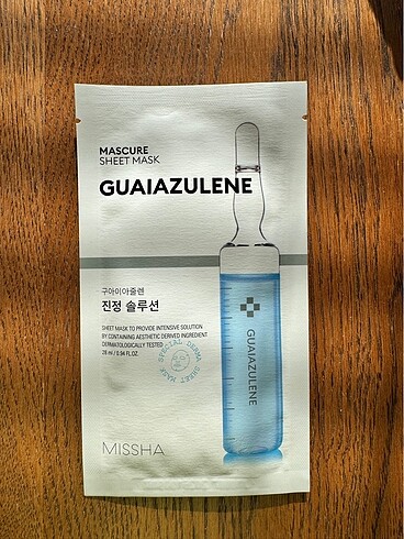 Missha Guaıazulene Mask