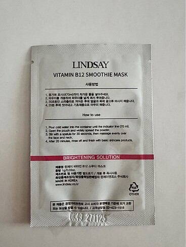 Beden Vitamin B12 Ice Smoothie Mask