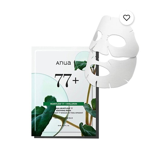 Anua - Heartleaf 77% Soothing Sheet Mask