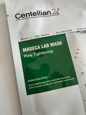 Beden Centellian24 MADECA LAB MASK Pore Tightening Mask