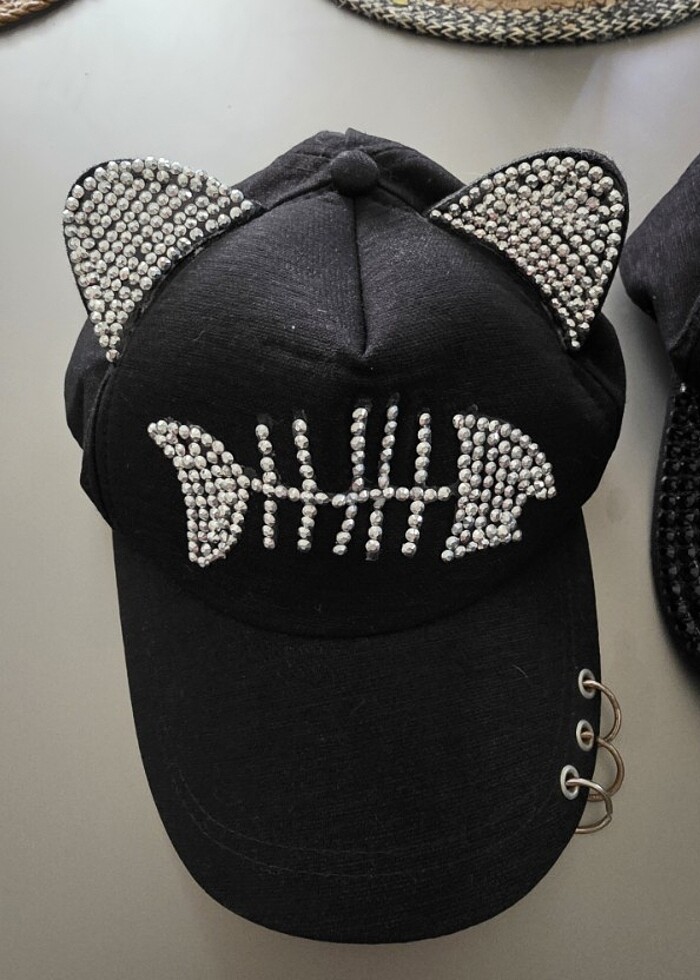 2 adet taşlı şapka - Görsel 2
