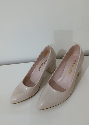 37 Beden Bej Minimalist Stiletto Topuklu Kadın Ayakkabı