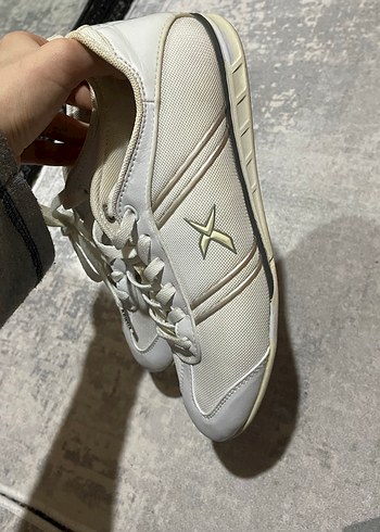 Beyaz Bağcıklı Kadın Spor Ayakkabı - Görsel 3