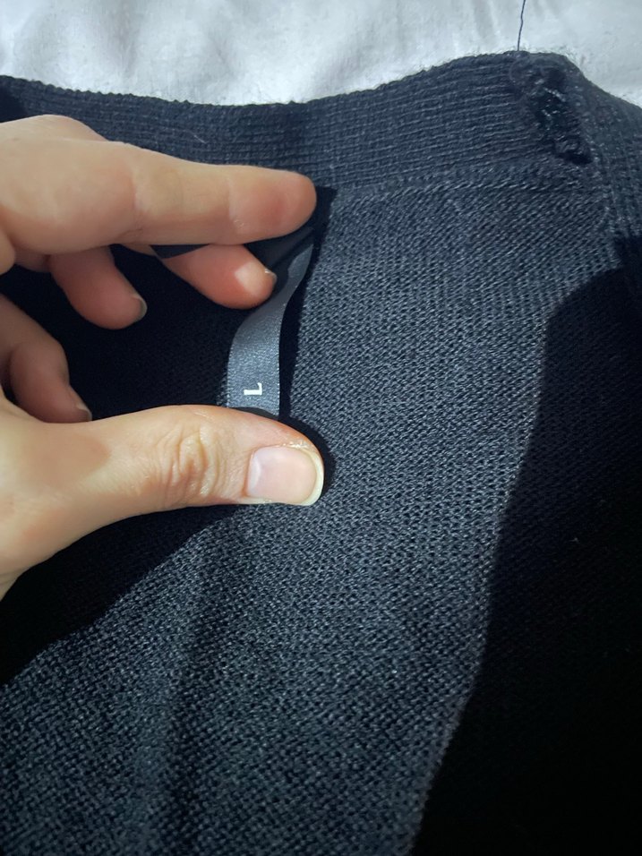 Siyah Uzun Kollu Salaş Kadın hırka - Görsel 3