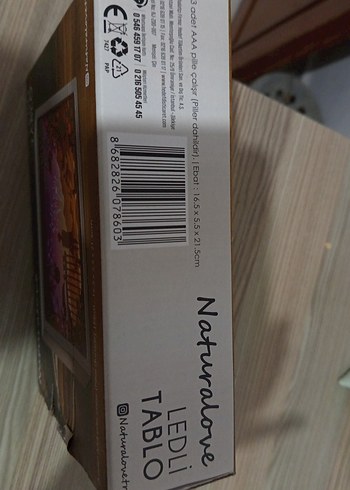 Mor Renkli Dekoratif LED'li tablo - Görsel 4