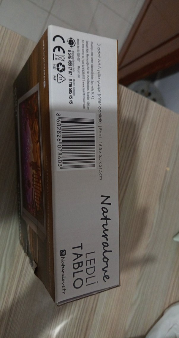 Mor Renkli Dekoratif LED'li tablo - Görsel 4