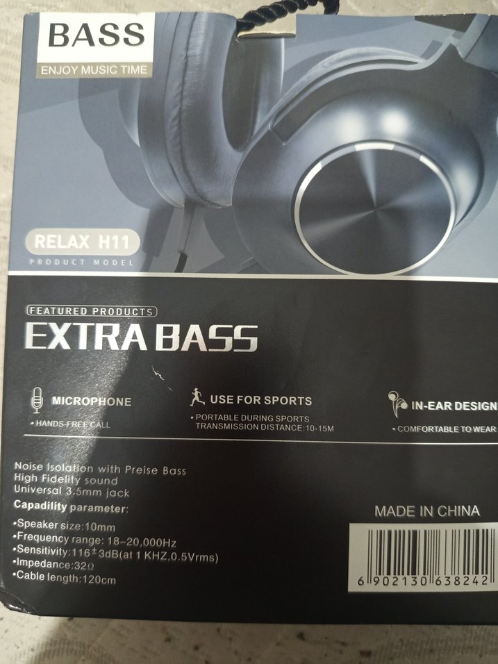 RELAX H11 Siyah Extra Bass Kulaklık - Görsel 2