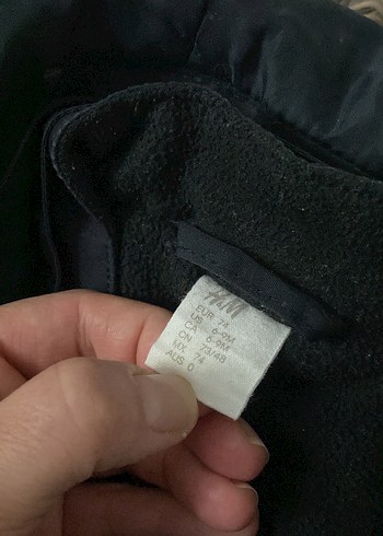 Siyah Bebek Kayak Tulumu Kapüşonlu - Görsel 2