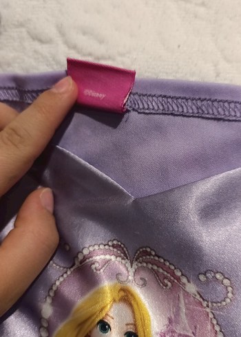 6 Yaş Beden mor Renk Mor Parlak Renkli Kız Çocuk Elbisesi rapunzel