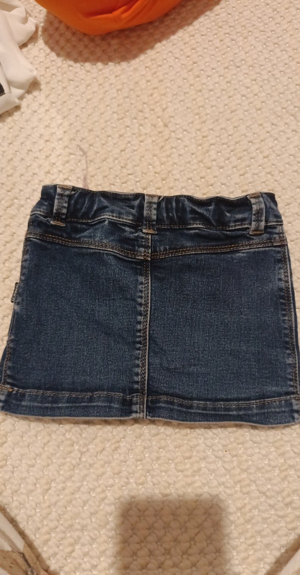 Kemerli Kız Çocuk Kot Etek - Görsel 5