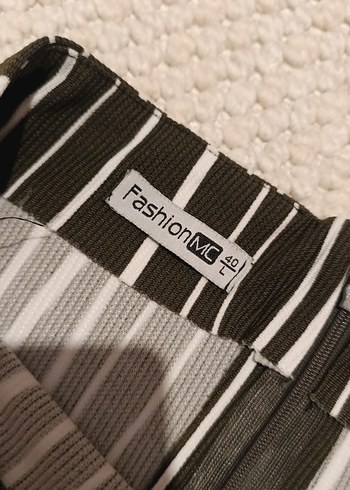 Kadın Haki Midi Mini Etek - Görsel 4