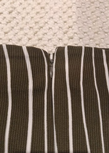 Kadın Haki Midi Mini Etek - Görsel 2