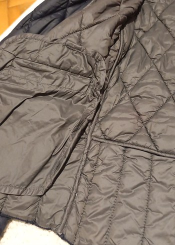 Kısa Lacivert Kadın Fermuarlı Ceket - Görsel 4