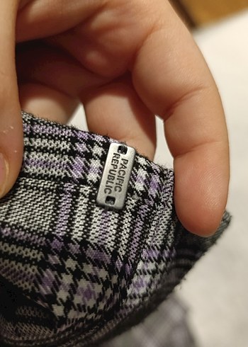 Gri Kemerli Mini Etek - Görsel 3