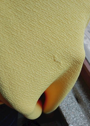 Sarı Midi Spor Tarzı Kolsuz Elbise - Görsel 2