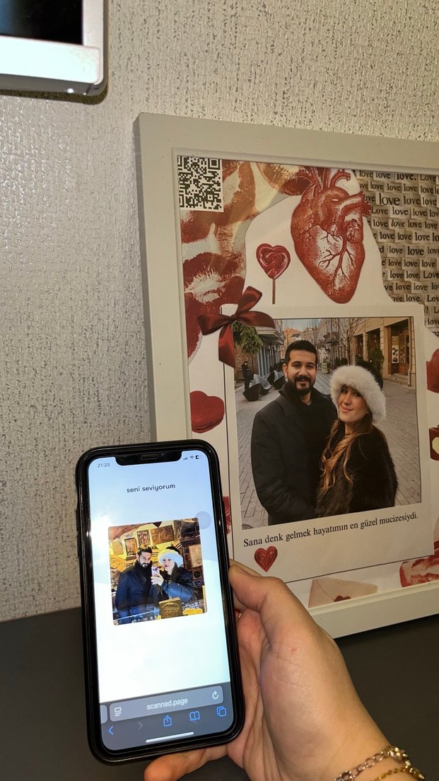 Bordo Temalı Kişiselleştirilmiş tablo hediye - Görsel 2