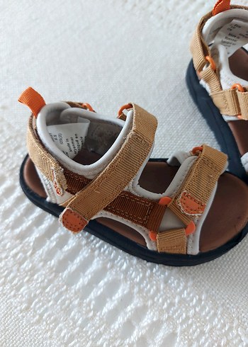 Kahverengi Erkek Çocuk Cırt Cırtlı Sandalet - Görsel 3