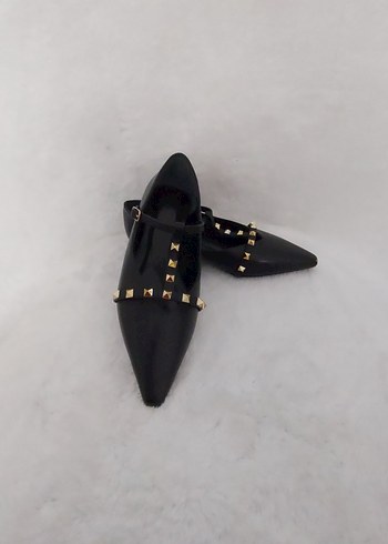 Siyah Tokalı Stiletto Topuklu Kadın Ayakkabı - Görsel 3