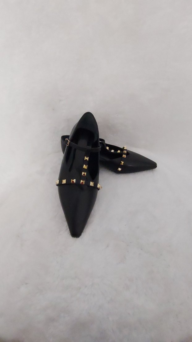 Siyah Tokalı Stiletto Topuklu Kadın Ayakkabı - Görsel 3