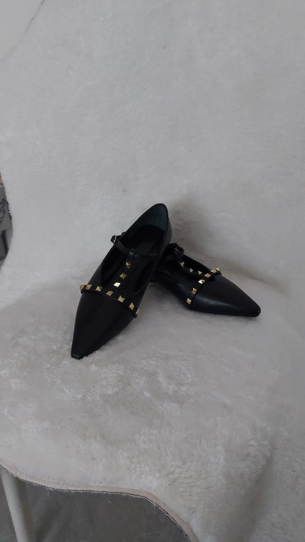 Siyah Tokalı Stiletto Topuklu Kadın Ayakkabı - Görsel 2