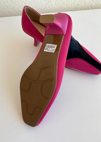 Pembe Topuklu Kadın Ayakkabı - Görsel 3