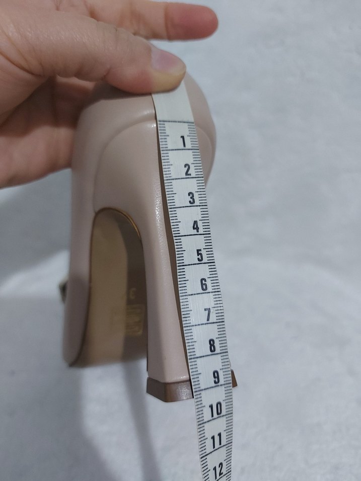 Bej Tokalı Stiletto Topuklu Kadın Ayakkabı - Görsel 3