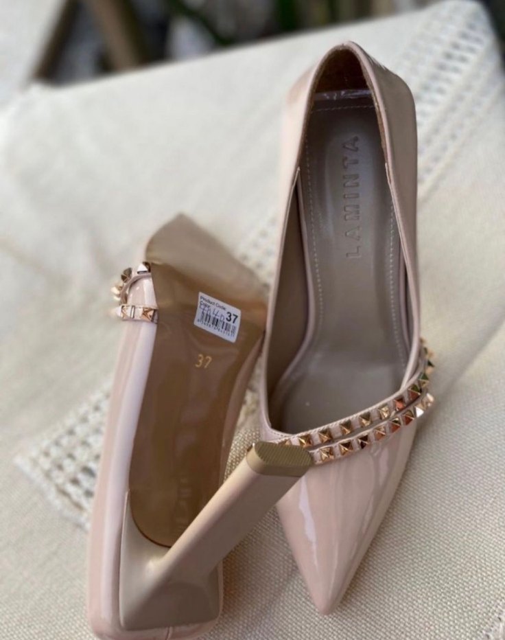 Bej Rugan Stiletto Topuklu Kadın Ayakkabı 272 - Görsel 3