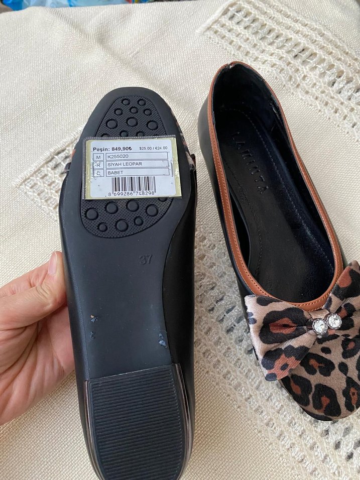 Leopar Desenli Kadın Babet - Görsel 3