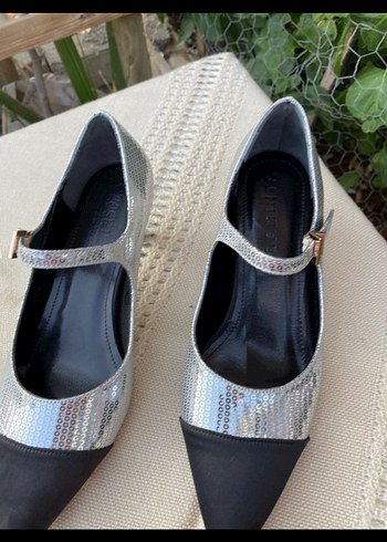 Diğer Gri Desenli Stiletto Kadın Ayakkabı 240