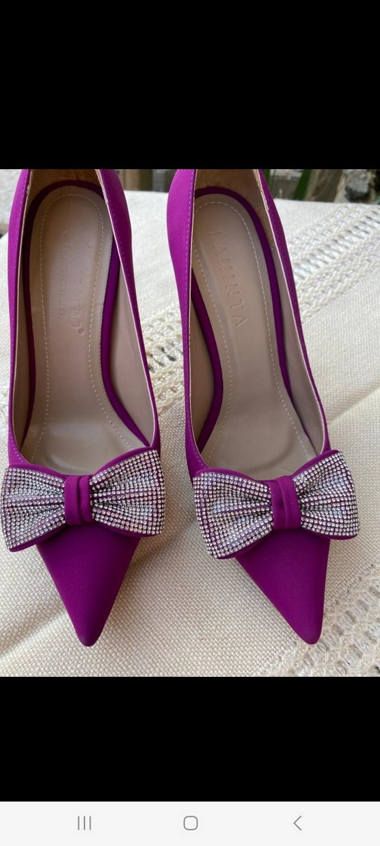 Mor Stiletto Topuklu Kadın Abiye Ayakkabı 207 - Görsel 2